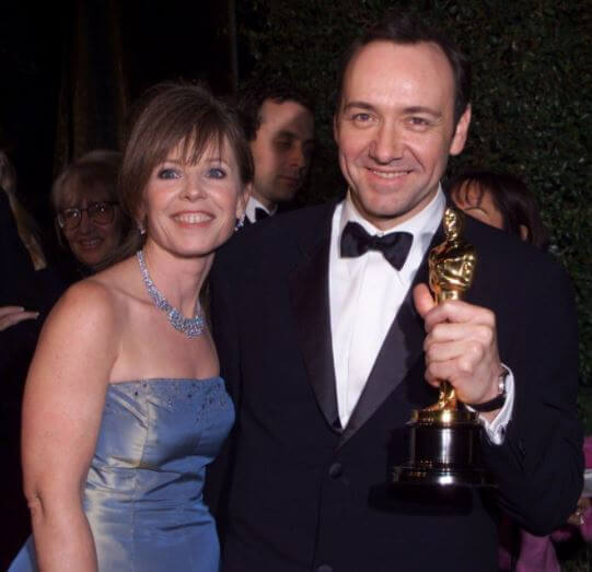 Dianne Dreyer with her ex-partner, Kevin Spacey.